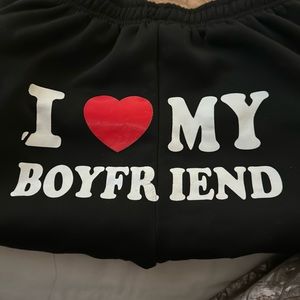 I ❤️ My bf sweats